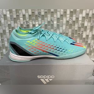 Adidas X Speedportal.3 Aqua Blue Indoor Soccer Shoes Mens Sz 13 (GW8466)